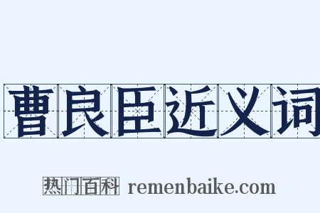 曹良臣近义词是什么意思的图片